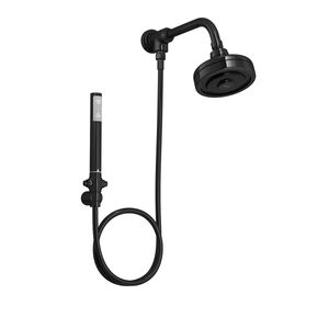 Kit de Chuveiro com Desviador e Ducha Manual Acqua Plus Black Noir