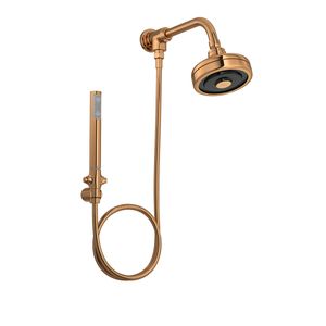 Kit de Chuveiro com Desviador e Ducha Manual Acqua Plus Red Gold