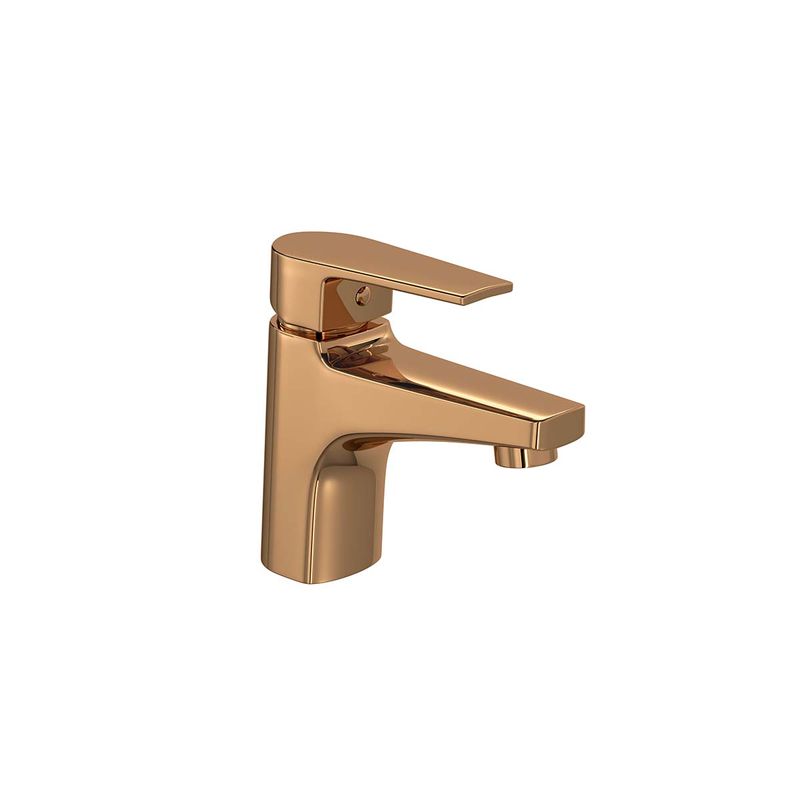 Misturador-Monocomando-Deca-de-Mesa-Bica-Baixa-para-Lavatorio-Level-Red-Gold---Deca---2875.GL26.RD---Fundo-Branco-Produto-Principal-SKU-posicionada-na-diagonal-direita-ou-redondo-e-produto-fechado