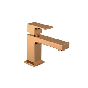 Misturador-Monocomando-Deca-de-Mesa-Bica-Baixa-para-Lavatorio-Unic-Red-Gold---Deca---2875.GL90.RD---Fundo-Branco-Produto-Principal-SKU-posicionada-na-diagonal-direita-ou-redondo-e-produto-fechado