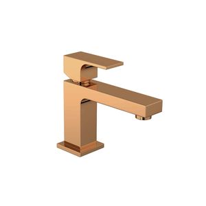 Misturador Monocomando de Mesa Bica Baixa para Lavatório Unic Red Gold