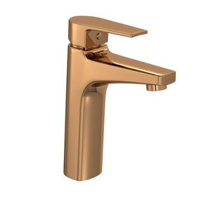 Misturador Monocomando de Mesa Bica Média para Lavatório Red Gold