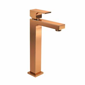 Misturador Monocomando de Mesa Bica Alta para Lavatório Unic Red Gold