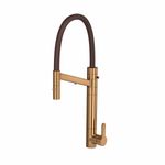 Misturador-Monocomando-Deca-de-Mesa-Bica-Alta-para-Cozinha-com-Filtro-Twin-Colore-Red-Gold-e-Marrom---Deca---2241.GL.RD.MR---Fundo-Branco-Produto-Principal-SKU-posicionada-na-diagonal-esquerda