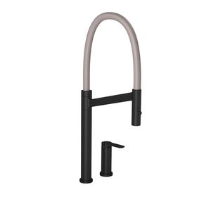 Misturador Monocomando de Mesa para Cozinha Deca Colore Black Matte e Fendi