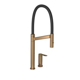 Misturador Monocomando de Mesa para Cozinha Deca Colore Red Gold e Preto