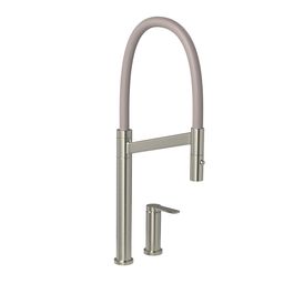 Misturador Monocomando de Mesa para Cozinha Deca Colore Inox e Fendi