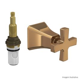 Acabamento para Registro de Pressão Até 1 com Mecanismo 1/2 Volta Wish Red Gold