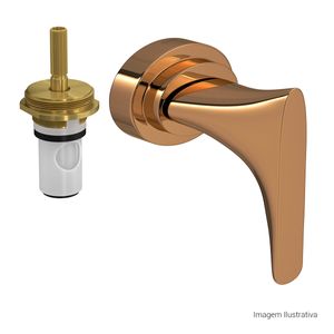 Acabamento para Registro de Pressão Até 1 com Mecanismo 1/2 Volta Lk Red Gold