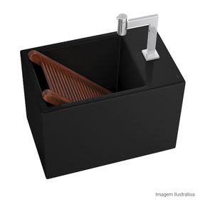 Cuba-Suspensa-Deca-Multiuso-com-Mesa-e-Esfregador-em-Madeira-Retangular-Ebano---Deca---L.116D.95---Fundo-Branco-Produto-com-item-complementar-posicionada-na-diagonal-direita-e-fechado-ou-produto-redondo
