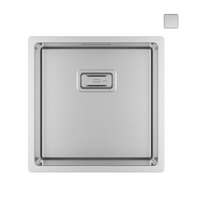 Cuba-de-Embutir-Deca-para-Cozinha-em-Inox40cm-Wish-Inox---Deca---CC.610.40.STD.INX---Fundo-Branco-Produto-Principal-SKU-vista-de-cima