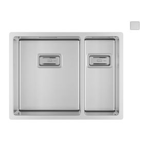 Cuba-Dupla-Deca-para-Cozinha-em-Inox55cm-Wish-Inox---Deca---CC.610.55.DUO.INX---Fundo-Branco-Produto-Principal-SKU-vista-de-cima