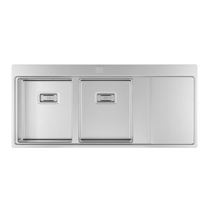 Cuba Dupla Deca para Cozinha em Inox 116cm Wish Inox