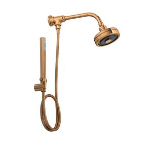 Kit de Chuveiro com Desviador e Ducha Manual Acqua Plus Red Gold