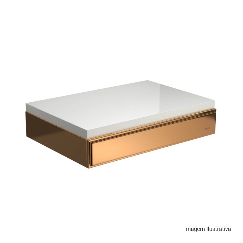 Suporte-Deca-para-Saboneteira-Contemporanea-Red-Gold---Deca---2010.GL97.RD---Fundo-Branco-Produto-com-item-complementar-posicionada-na-diagonal-direita-e-fechado-ou-produto-redondo