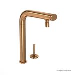 Bica-de-Mesa-Deca-para-Cozinha-Click-You-Red-Gold---Deca---1291.GL99.RD---Fundo-Branco-Produto-com-item-complementar-posicionada-na-diagonal-direita-e-fechado-ou-produto-redondo