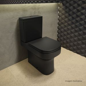 Caixa para Acoplar Acionamento Duo C/ Botao Black Mattequadra/polo/unic/pianoebano Fosco