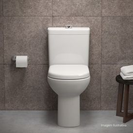 Caixa Acoplada Deca com Acionamento Duo para Bacias Vogue Plus Conforto Branco