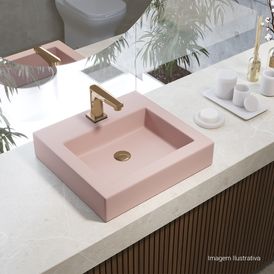 Torneira de Mesa Touchless Bica Baixa para Lavatório Unic Red Gold