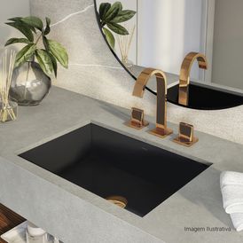 Misturador de Mesa Bica Alta para Lavatório Polo Red Gold