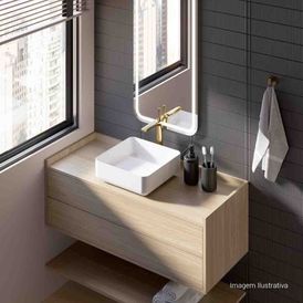Misturador Monocomando de Mesa Bica Alta para Lavatório Lk Red Gold