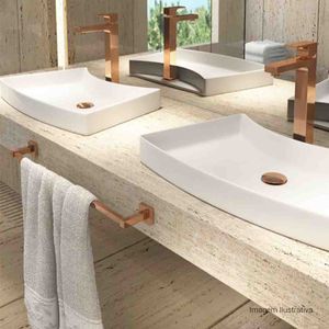 Misturador Monocomando de Mesa Bica Alta para Lavatório Unic Red Gold