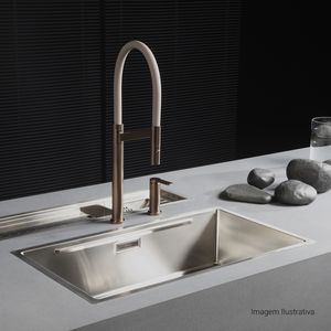 Misturador Monocomando de Mesa para Cozinha Deca Colore Corten e Fendi