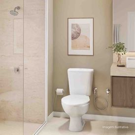 Chuveiro Deca de Parede com Tubo Flex Cromado