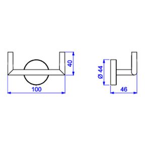 Cabide-Deca-Duplo-Disco-Black-Noir---Deca---2062.BL.DSC.NO---Fundo-Branco-Medida-Imagem-do-Desenho-tecnico-de-engenharia
