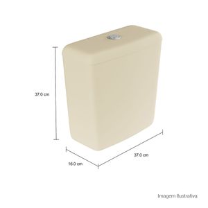 Caixa Acoplada com Acionamento Duo Creme