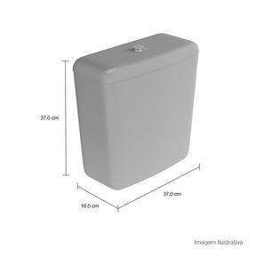 Caixa-Acoplada-com-Acionamento-Duo-Deca-para-Bacias-Aspen-Fast-Izy-Ravena-Spot-Cinza---Deca---CD.00F.87---Fundo-Branco-Medida-Foto-com-medidas-Produto-unico-ou-multiplos
