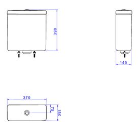 Caixa para Acoplar Acionamento Duo com Botao Gold Matte Quadra/polo/pianocinza Fosco