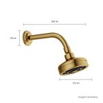 Chuveiro-de-Parede-com-Tubo-Deca-Acqua-Plus-Standart-Gold---Deca---1990.GL.STD---Fundo-Branco-Medida-Foto-com-medidas-Produto-unico-ou-multiplos