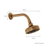 Chuveiro-Deca-de-Parede-com-Tubo-Acqua-Plus-Standart-Gold-Matte---Deca---1990.GL.STD.MT---Fundo-Branco-Medida-Foto-com-medidas-Produto-unico-ou-multiplos