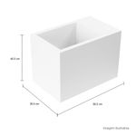 Cuba-Suspensa-Deca-Multiuso-com-Mesa-e-Esfregador-em-Madeira-Retangular-Branco---Deca---L.116D.17---Fundo-Branco-Medida-Foto-com-medidas-Produto-unico-ou-multiplos