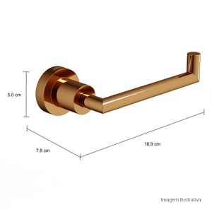 Papeleira Slim Red Gold