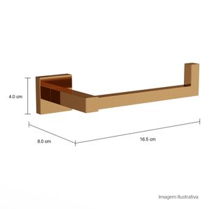 Papeleira Quadratta Red Gold