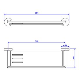 Prateleira em Resina Acessórios Disco Red Gold