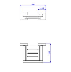 Saboneteira-Deca-de-Parede-Clean-Red-Gold---Deca---2010.GL.CLN.RD---Fundo-Branco-Medida-Imagem-do-Desenho-tecnico-de-engenharia