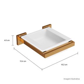 Saboneteira-Deca-em-Louca-Quadratta-Red-Gold---Deca---2011.GL83.RD---Fundo-Branco-Medida-Foto-com-medidas-Produto-unico-ou-multiplos