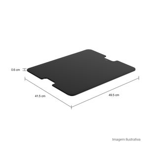 Tábua Deca em Vidro Supra Hide 495x415mm Preto