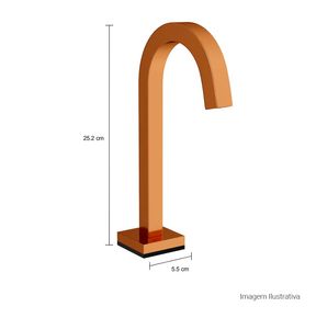 Torneira-Deca-de-Mesa-Bica-Baixa-Touchless-para-Lavatorio-Tube-Gold---Deca---1785.GL.TUB.RD.SNS---Fundo-Branco-Medida-Foto-com-medidas-Produto-unico-ou-multiplos