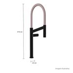 Torneira-Deca-de-Mesa-para-Cozinha-Colore-Black-Matte-e-Fendi---Deca---1189.BL.MT.FD---Fundo-Branco-Medida-Foto-com-medidas-Produto-unico-ou-multiplos