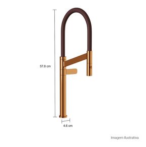 Torneira-Deca-de-Mesa-para-Cozinha-Colore-Red-Gold-e-Marrom---Deca---1189.GL.RD.MR---Fundo-Branco-Medida-Foto-com-medidas-Produto-unico-ou-multiplos