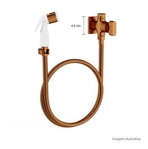 Ducha-Higienica-Deca-com-Registro-e-Derivacao-Polo-Red-Gold---Deca---1984.GL33.ACT.RD---Fundo-Branco-Medida-Foto-com-medidas-Produto-unico-ou-multiplos