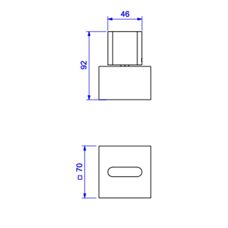 Acabamento-para-Registro-de-Gaveta-Deca-1-1-4--e-1-1-2--Polo-Black-Noir---Deca---4900.BL33.GD.NO---Fundo-Branco-Medida-Imagem-do-Desenho-tecnico-de-engenharia
