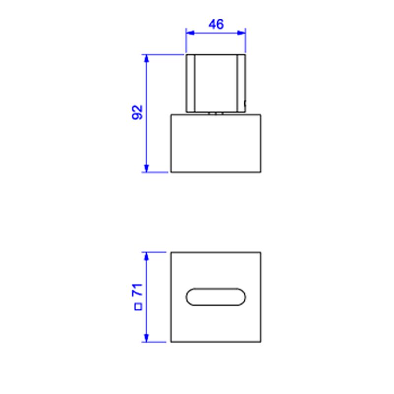Acabamento-para-Registro-de-Gaveta-Deca-1-1-4--e-1-1-2--Polo-Cromado---Deca---4900.C33.GD---Fundo-Branco-Medida-Imagem-do-Desenho-tecnico-de-engenharia