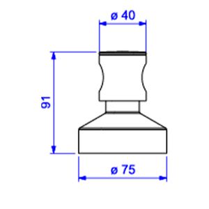 Acabamento para Registro de Gaveta Deca 1 1/4 e 1 1/2 Aspen Cromado