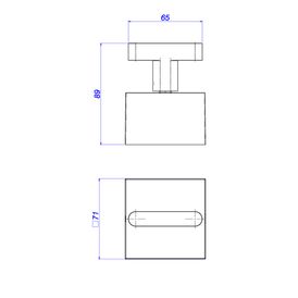 Acabamento para Registro de Gaveta de 1 1/4 e 1 1/2 Soul Cromado