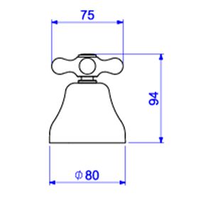 Acabamento para Registro de Gaveta Deca 1 1/4 e 1 1/2 Belle Époque Cromado